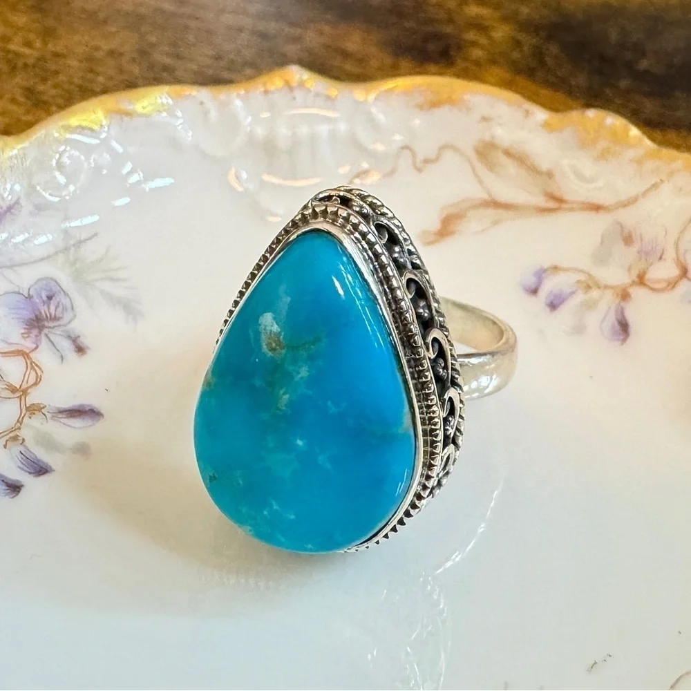 Turquoise Sterling Silver Ring (8)